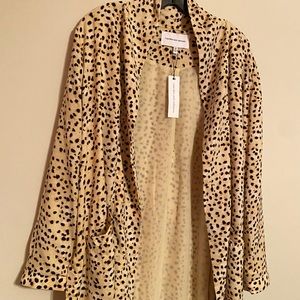 Cheetah print cardigan